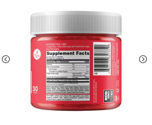 GOLI VINAGRE DE MANZANA EN GOMITAS