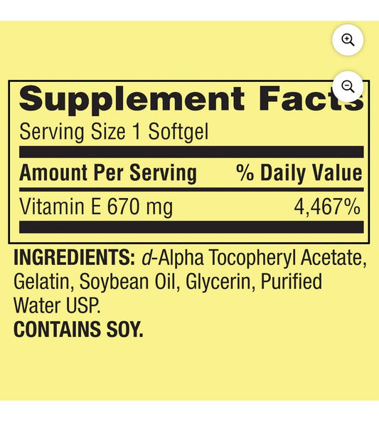 VITAMINA E 670mg